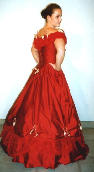rotes Kleid