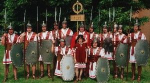 Gruppe römischer Legionäre